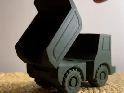 PRINT-IN-PLACE Dumptruck toy 3D print model