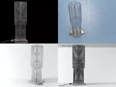 Medusa table lamp 3D model