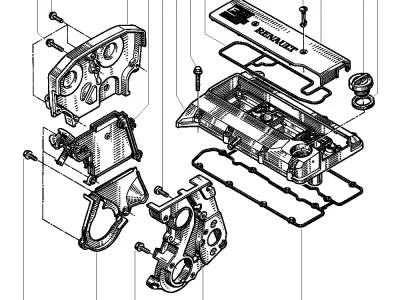  F7R engine Renault OE cylinder head Renault Megane 3D print model