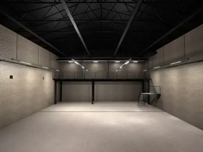 3D Warehouse car studio interior 3d 3D model