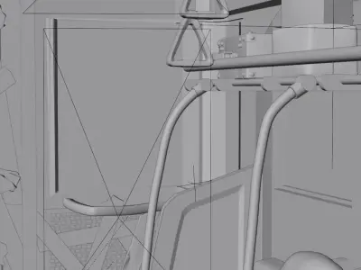 FREE Cyberpunk Night Subway Train Ride Free 3D model