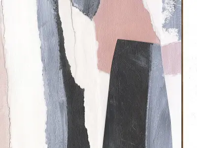 Plaster Two Photo Frame 250 Low-poly 3D model