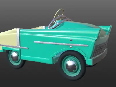 Classic Car With PBR Texture For Game Development Animation Film Low-poly 3D model