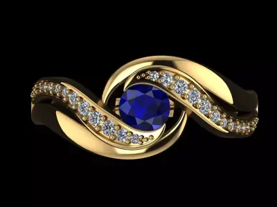 DIAMOND RING Free 3D print model get