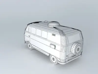 Post-Apocalyptic Ambulance Free 3D model
