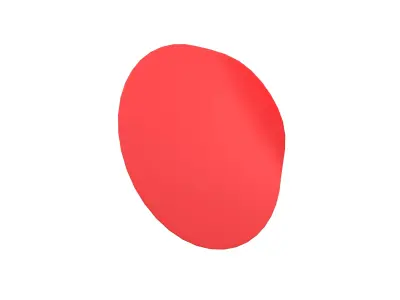 Circle Sticker v2 001 Low-poly 3D model