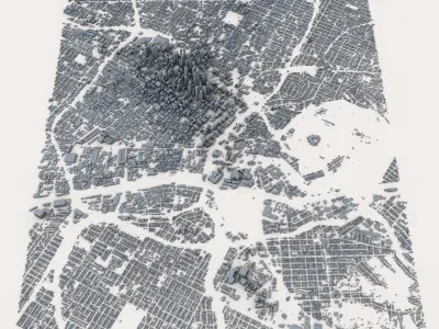 Los Angeles City USA 3D model