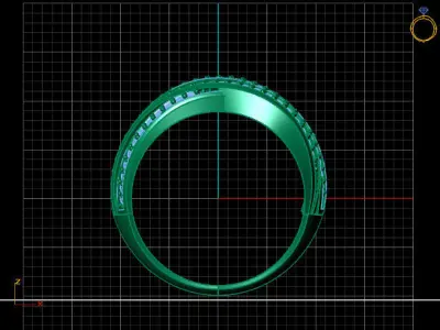 Women Ring 3DM Womens Ring 3d models 3D print model 3D print model 10