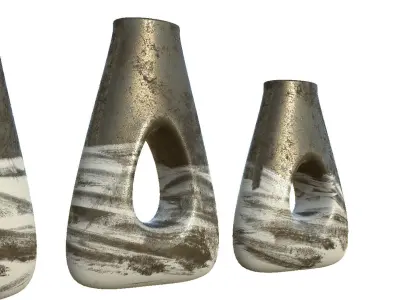 Decor Vase Set 3D model