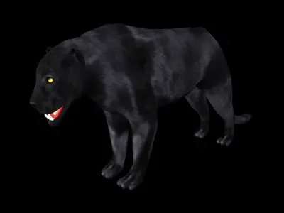 Panther 3D model Low-poly 3d model 3D model
