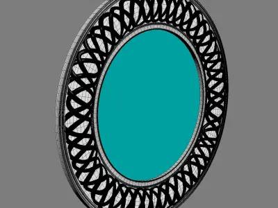 Oval Mirror 3D model