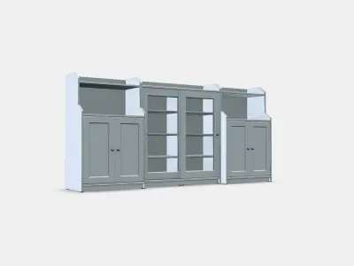 HAUGA Storage combination 10 Low-poly 3D model