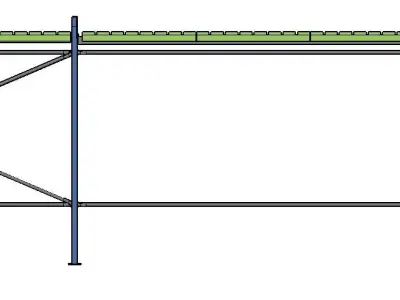 straddle scaffold 3D model