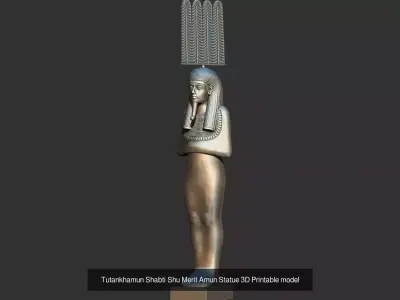 Egyptian statue 3D print 3D Model Collection