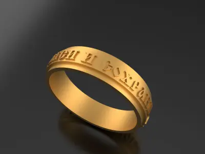 wedding ring save and preserve  3D print model
