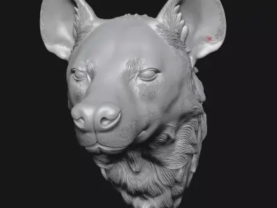 spotted hyena 3D print model