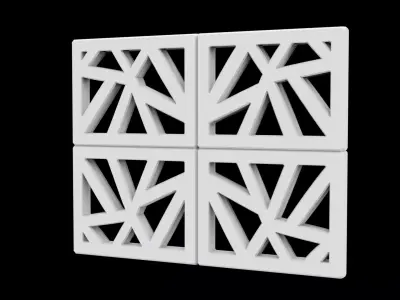 Decorative Wall Panel 3D Print Model 3D print model
