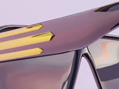 Designer Sunglasses 2 Low-poly 3D model