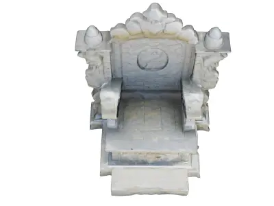 Stone Throne VR 3D model