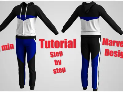 Athletic Wears Collection  Video Tutorial  3D model