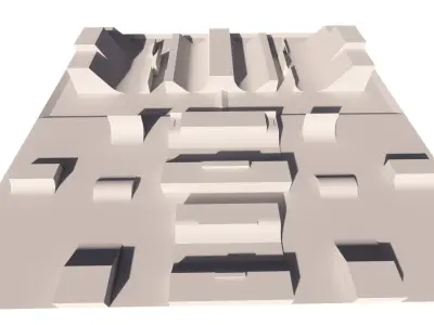 Skatepark-Skate Park PACK 3D model
