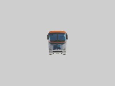 Tour Bus Model 1 Low-poly 3D model