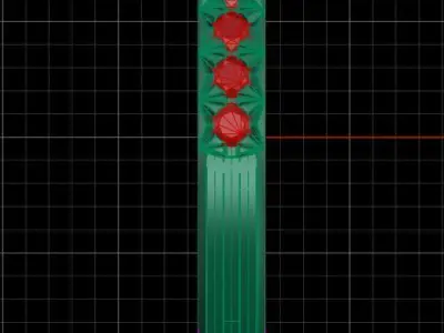 French pave setting Ring 3D print model