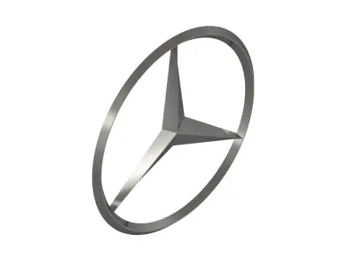 3D Mercedes Emblem 3D model