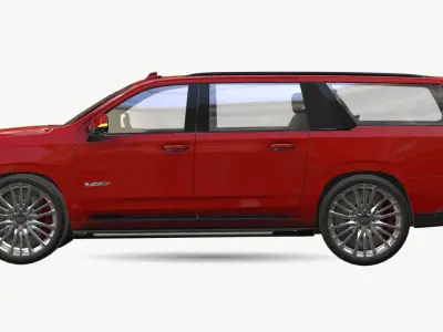 Cadillac Escalade V 2023 Low-poly 3D model