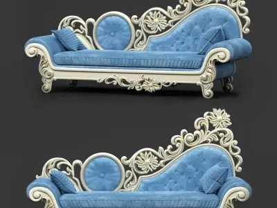 Decorative sofa 3D model