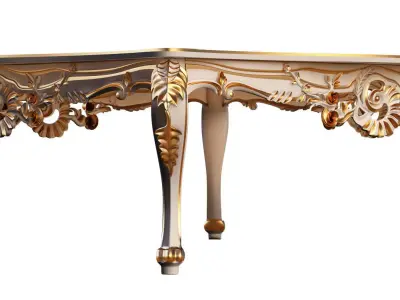 Classic Tea Table Furniture Design SW Low-poly 3D model