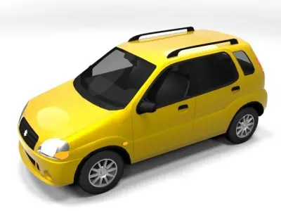 SUZUKI IGNIS 2001 5D LOWPOLY  Low-poly 3D model