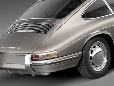 Porsche 901 coupe 1964 3D model