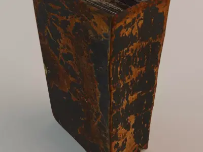 Old Book Bible 3D model