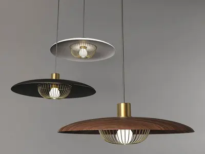 Ceil-Light-pack02 modern pendant lamp 3D model