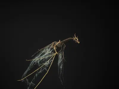 Dragon 11 Wyvern UE4 Low-poly 3D model