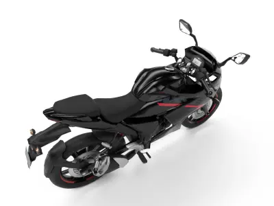 Suzuki Gixxer SF Low-poly 3D model