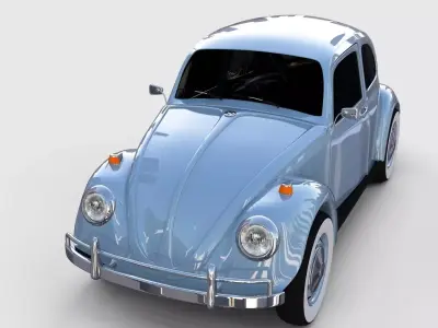 VW Beetle rev 3D model