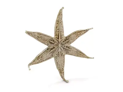 Intricate Decorative Star Model Pack Low-poly 3D model