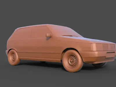 Fiat Uno 1994 3D print model