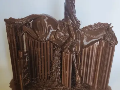 EQUITATION CHEVAL DE HAIES 3D print  3D model