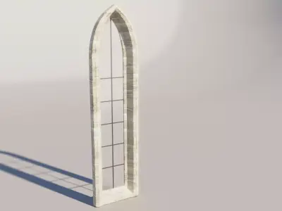 Cathedral Window Free low-poly 3D model