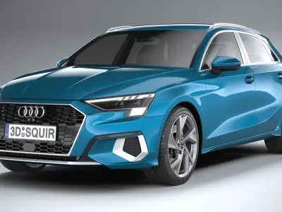 Audi A3 2021 3D model