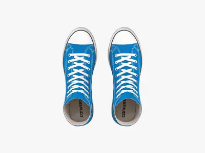 Chuck Taylor All Star Lift Platform High Top Blue 3D model