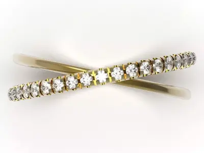 Braided Woven stl 3d jewelry gold Ring model jr00299 3D print model