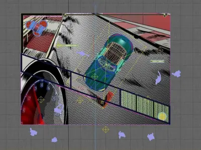 benz gt booth display outdoor 3D model