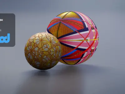 Traditional Japanese Handball 3D model