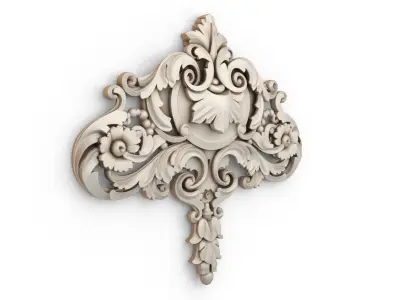 carved classic decorative ornament cnc 3d printing stl 12 3D model