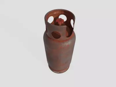 Gas Bottle M1 old version Low-poly 3D model