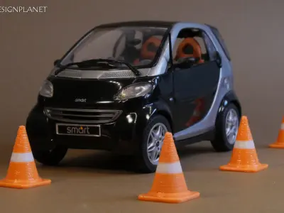 Traffic cone 3D print model